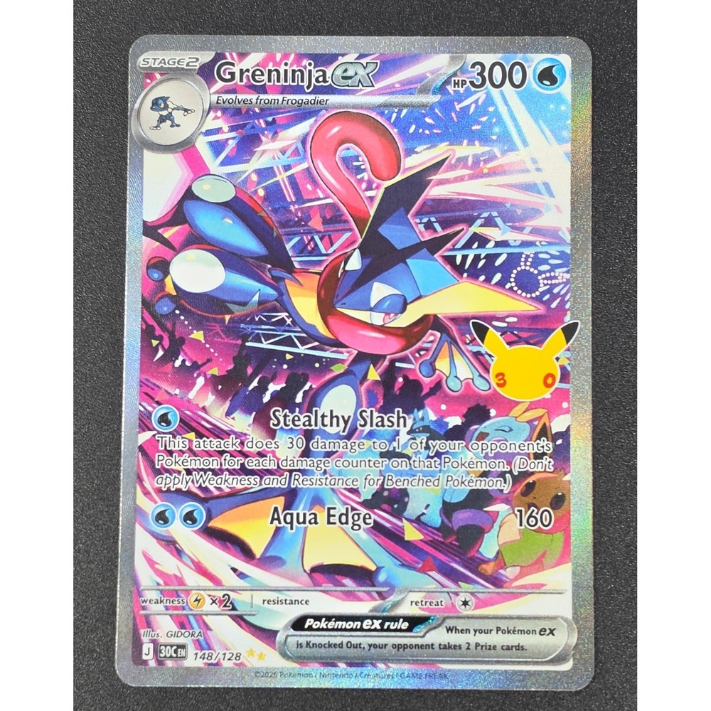 Pokemon 30th Celebration Greninja ex SIR Card